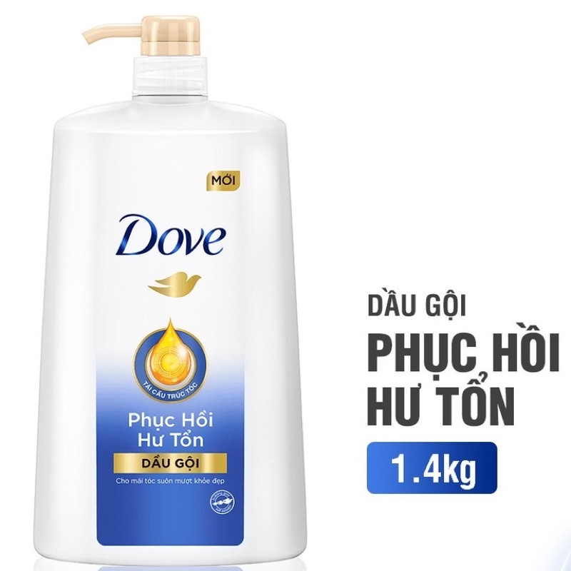 Dầu Gội Dove Phục Hồi Hư Tổn Chai 1.4 KG