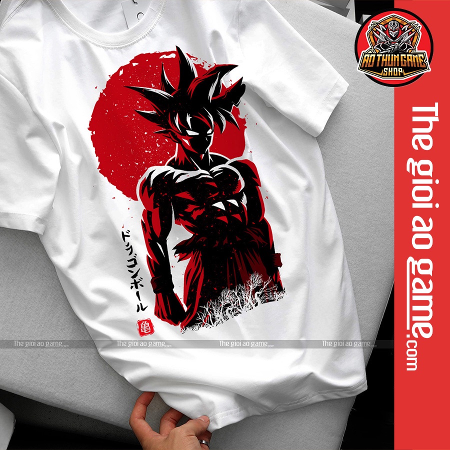 Áo dragon ball Goku nam nữ Áo phông Goku dragon ball  trắng đen form rộng unisex cotton co giãn thoáng mát T04