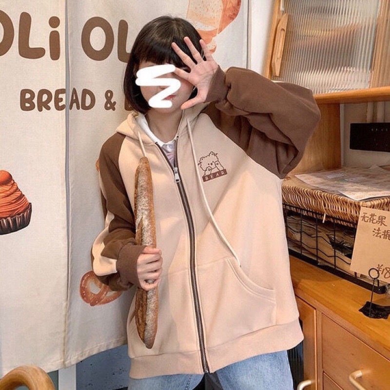 Tay Áo Ghép Dễ Thương Học Sinh Sinh Viên Hàn Quốc Hoang Dã Lỏng Lẻo Áo Len Áo Khoác | BigBuy360 - bigbuy360.vn