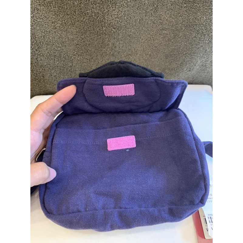 Túi đeo chéo 2 ngăn mặt mèo Hikosen Cara