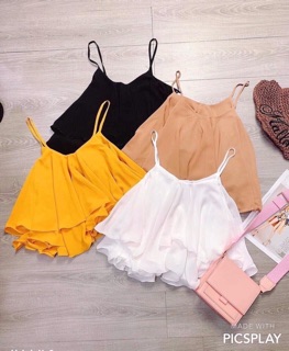 Áo kiểu voan lụa phân 2 tầng xinh xắn🐝🐝🐝🐝k