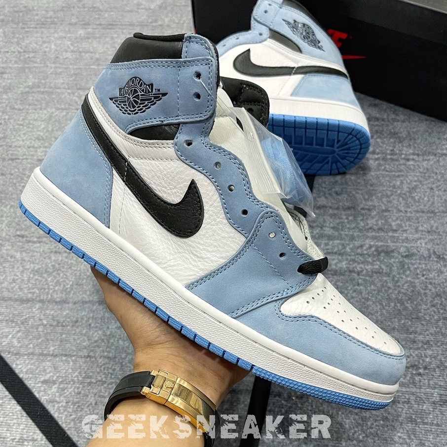 Giày jordan cổ cao - Air Jordan 1 High University Blue