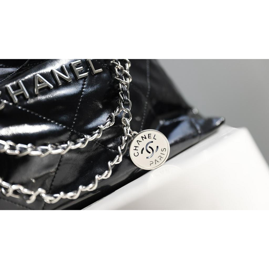 Túi Xách Nữ Đeo Vai, Túi Tote Đen Dây Xích Khoá Bạc Size 33cm Cao Cấp