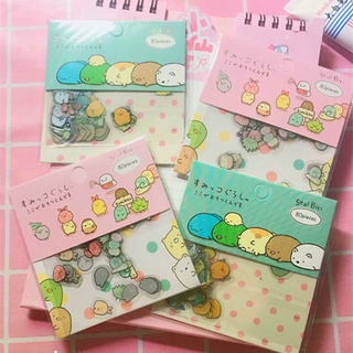 Bộ 80 Miếng Dán Hình Mèo Rạp Xiếc Sumikko Gurashi DIY Trang Trí Nhật Ký