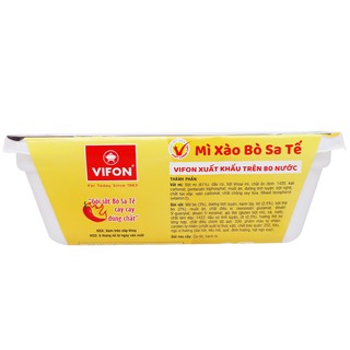 Mì xào bò sa tế Vifon khay 90g