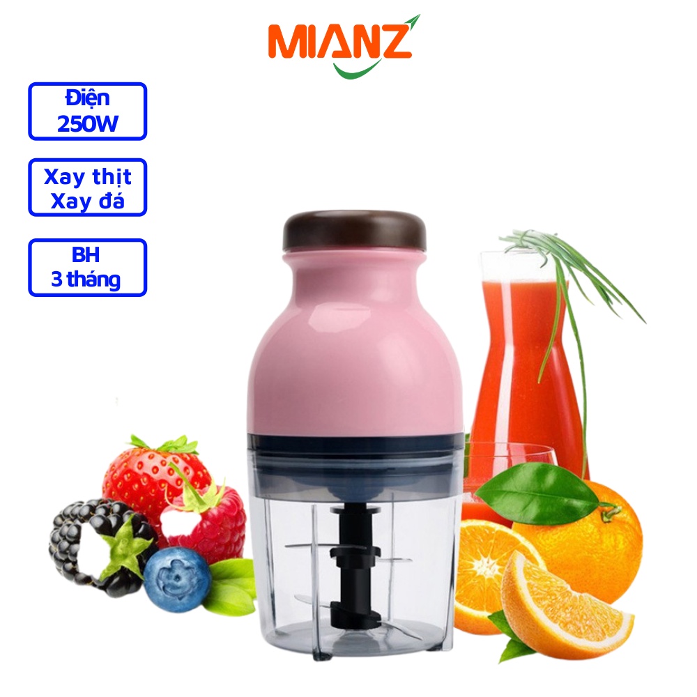 Máy xay thịt OSAKA dụng cụ nhà bếp đa năng - Xay được đá - Mua 1 tặng 2, BH 3 tháng- Dung tích 700ML - Mianz Store