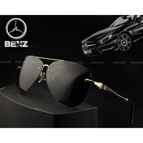 Kính mắt nam Mercedes Benz cao cấp, tròng đổi màu sau 5s khi ra nắng, mắt kính Polarized 100% chống tia UV