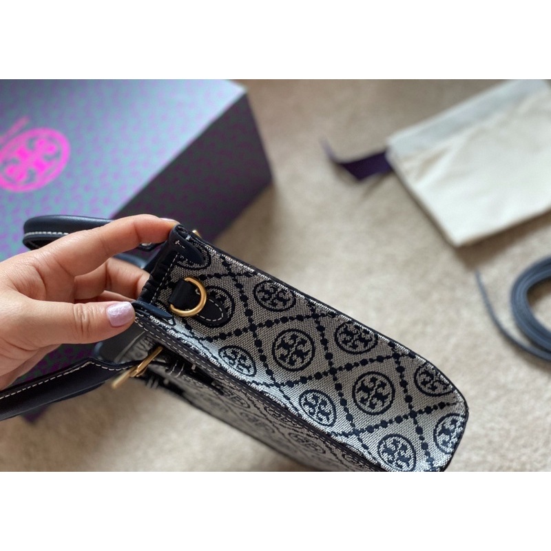 Túi tote mini đeo chéo thương hiệu thời trang cao cấp Tory Burch da thật nhập khẩu