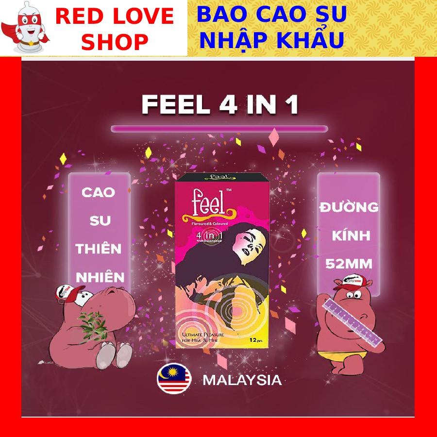 Bao cao su Feel kéo dài thời gian GÂN GAI ✅ Malaysia