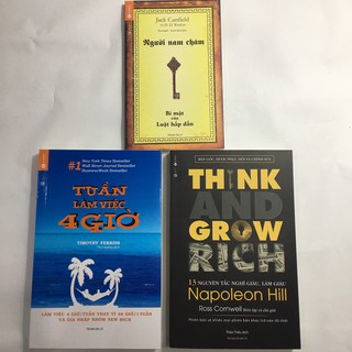Combo Người Nam Châm - Bí Mật Của Luật Hấp Dẫn + Think And Grow Rich - 13 Nguyên Tắc Nghĩ Giàu Làm Giàu + Tuần Làm Việc 4 Giờ