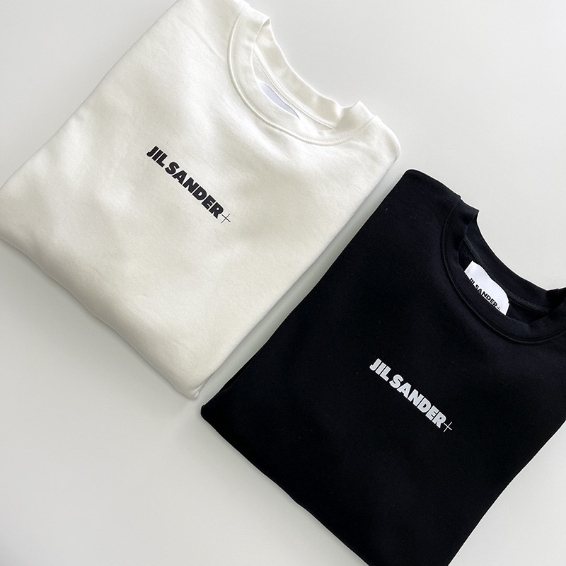 ⚡️⚡️Áo Sweater Jil Sander Logo- Jil Sander Logo Printed Sweatshirt/ Sweater Jil Sander trắng- Áo Mono trắng