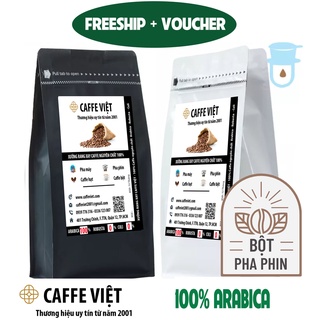 1KG cà phê Arabica loại bột cafe nguyên chất rang mộc 2 gói 500gr