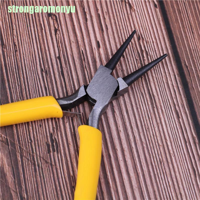 Kìm Mũi Tròn Mini Bằng Thép Carbon Làm Trang Sức Thủ Công DIY