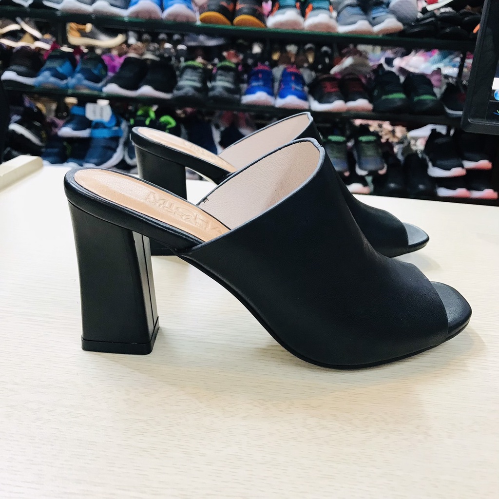 Guốc Da Nữ Cao 8CM Hàng VN