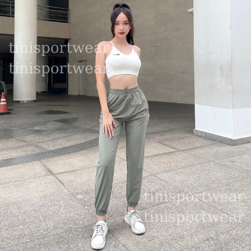 Quần Dài Jogger NK Chất Xi Dù Co Giãn Nhẹ, Tập Thể Thao, Chạy Bộ Tinisportwear.sg