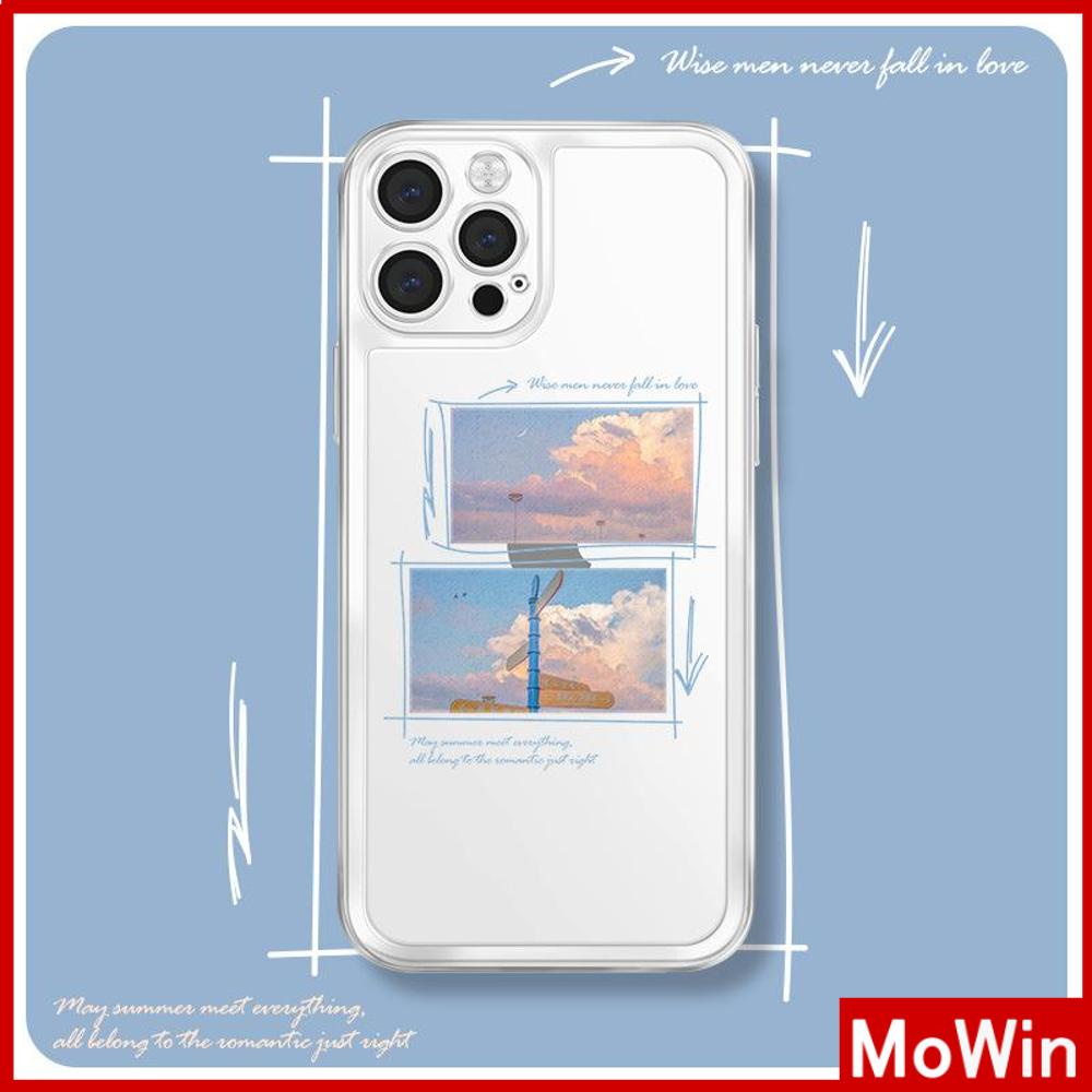 Ốp Điện Thoại Silicon Dẻo Trong Suốt Viền Vuông Chống Sốc Cho iPhone 13 Pro Max iPhone 12 Pro Max iPhone 11 iPhone7Plus