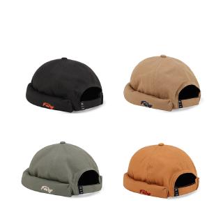 Mũ Thủy Thủ Màu Trơn Thêu Chữ Yuppie Landlord Phong Cách Retro Nhật Bản Giản Dị Dễ Phối Đồ