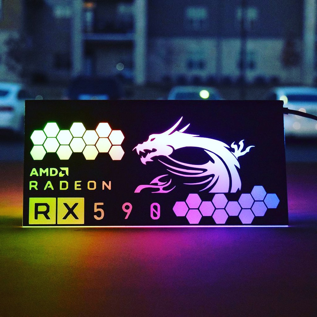 RGB MSI VGA Backplate  (Tấm che card màn hình led RGB)