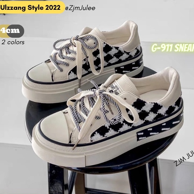 Giày thể thao vải nữ G911 dây bện chéo đế mịn siêu cấp