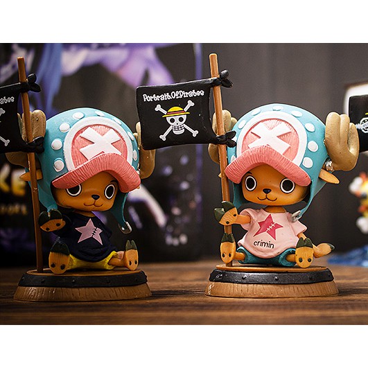 [Ảnh thật] Mô hình Chopper chibi cute băng mũ rơm Luffy - One Piece