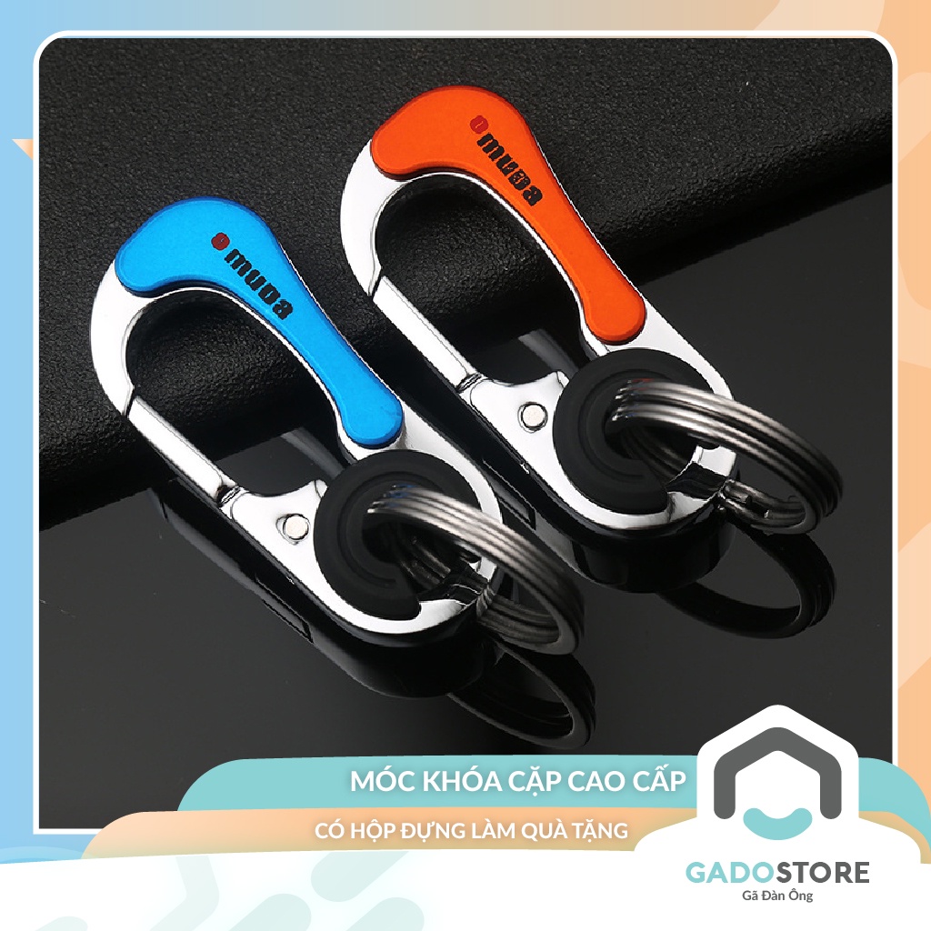 Móc khóa cặp đôi GADO cho tình yêu hoặc tình bạn thương hiệu cao cấp có hộp quà tặng