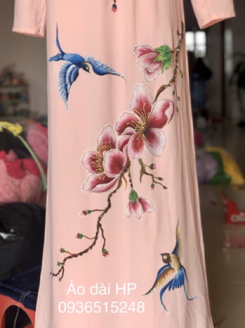 Áo dài vẽ tay cao cấp