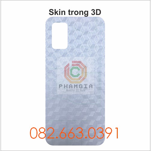 Miếng dán mặt lưng skin carbon Samsung A02s / A03s