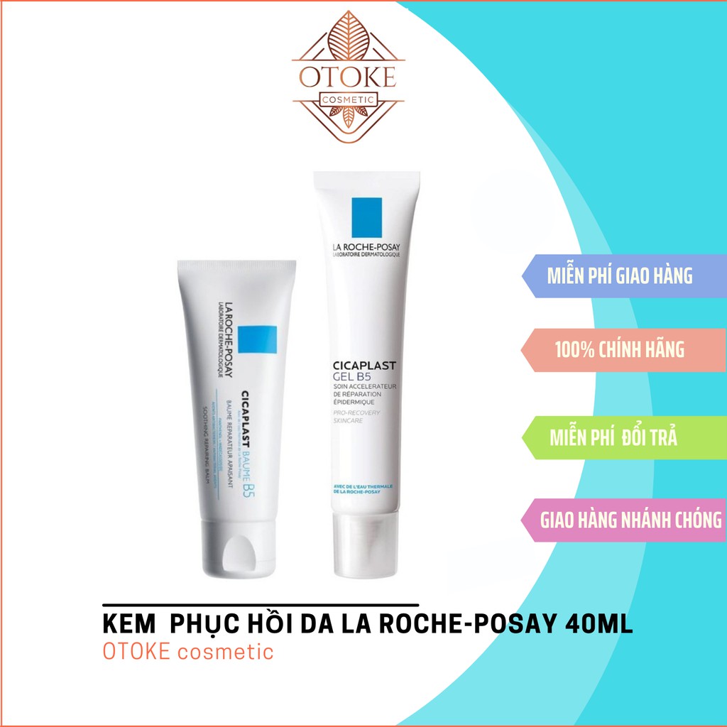 Kem B5 La Roche Posay Cicaplast Baume dưỡng ẩm phục hồi làm dịu da B5 Gel, B5 Cream-40ml