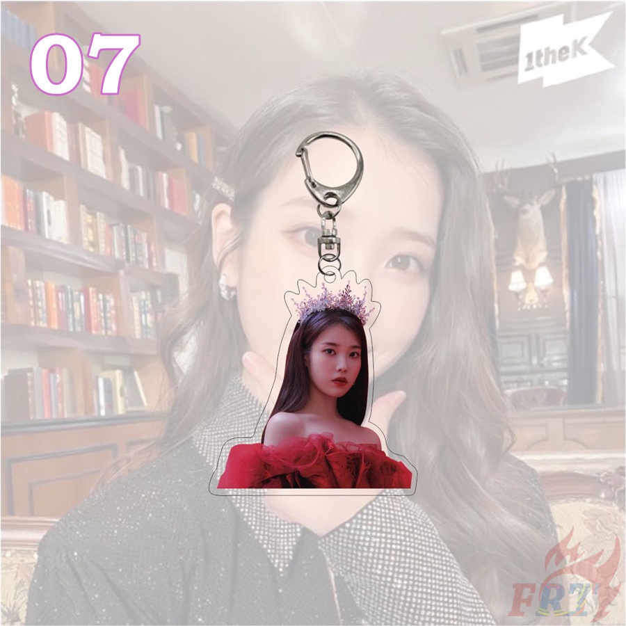 ❤ Iu Series 02 Móc Khóa ❤ 1 Chiếc Móc Khóa Hai Mặt In Hình KPop Superstar IU Lee Ji Eun