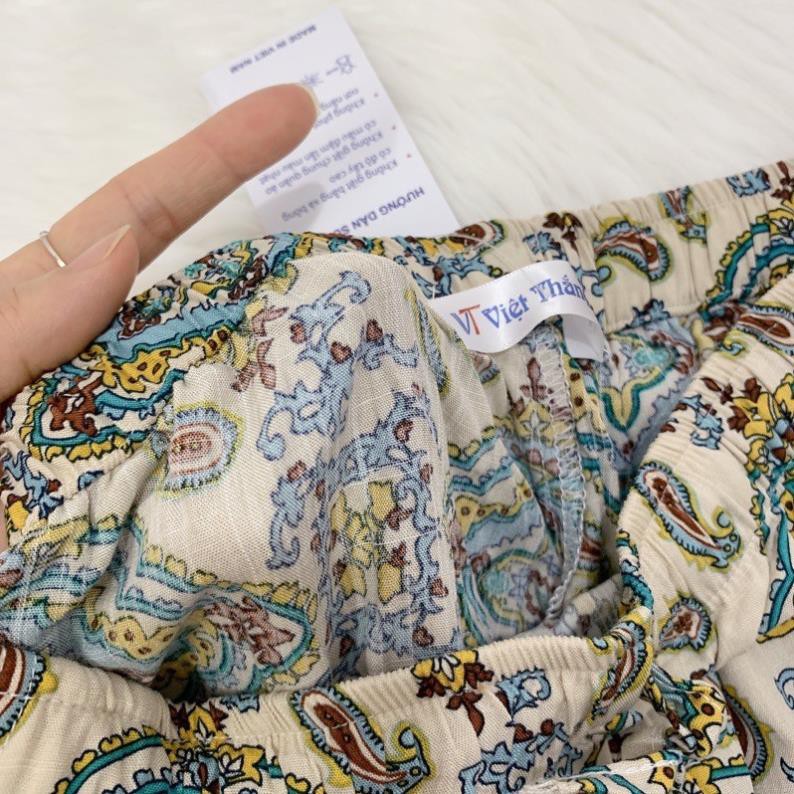 Hh_ 🌸 Quần Lanh Việt Thắng Bo Chun Gấu 🌸 Quần Boom Nữ Lanh | BigBuy360 - bigbuy360.vn