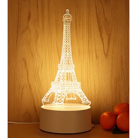 Đèn led 3D mẫu Tháp yêu thương,quà tặng sinh nhật,trang trí tết,quà tặng valentine
