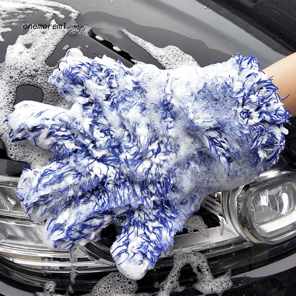 Găng tay vi sợi mềm mịn siêu thấm hút vệ sinh xe ô tô tiện dụng