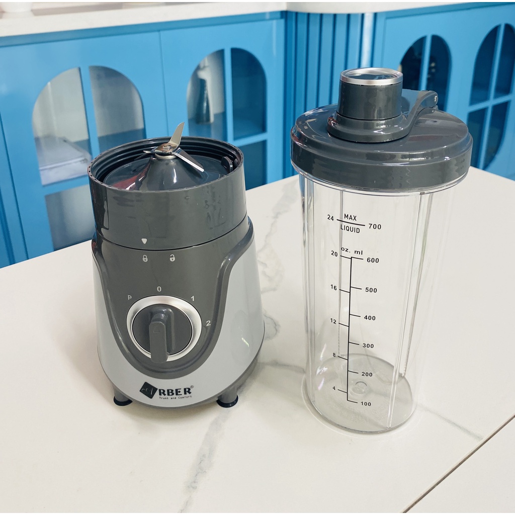 Máy xay sinh tố Arber ST01 dung tích 700ml cối nhựa, máy xay Máy pha, trộn, xay đá nhỏ bảo hành 12 tháng