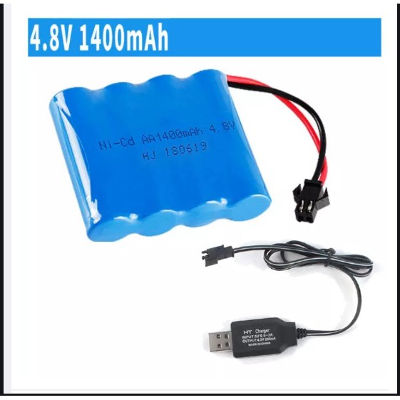 Pin + sạc 4.8v 1400mah ni-cd Pin sạc xe đồ điều khiển từ xa