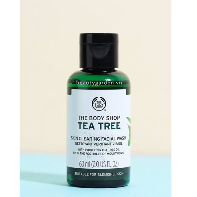 Sữa rửa mặt tràm trà tea tree oil the body shop 60ml