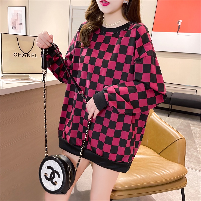 NRVP Áo Thun Nữ Dài Tay Dáng Rộng Thời Trang Hàn Quốc