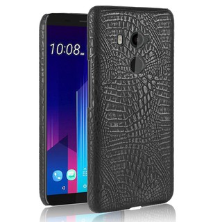For HTC U11 Plus Case Crocodile Pattern Skin Hard Cover
