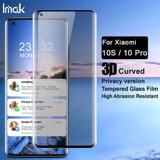 Imak Kính Cường Lực Cong 3d Chống Nhìn Trộm Cho Xiaomi Mi 10 Ultra Pro 10s Mi10 Pro