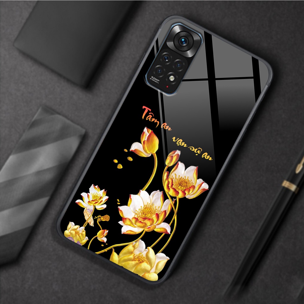 Ốp lưng KÍNH Xiaomi REDMI NOTE 11 / NOTE 11S 4G / 5G / NOTE 11 PRO 4G / 5G in hình 3D TÀI LỘC-TÂM AN -MÃ ĐÁO