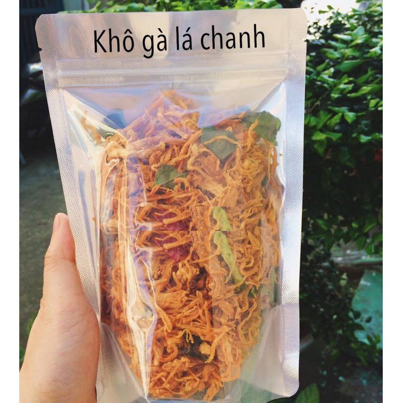 1KG KHÔ GÀ LÁ CHANH ĐÓNG GÓI TÚI ZIP BẠC