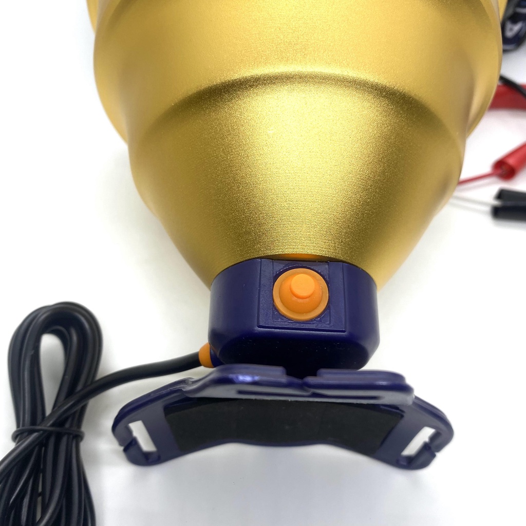 Đèn pin đội đầu siêu sáng đèn kẹp bình ác quy 12V TC 898 led P90 chóa 13.5cm