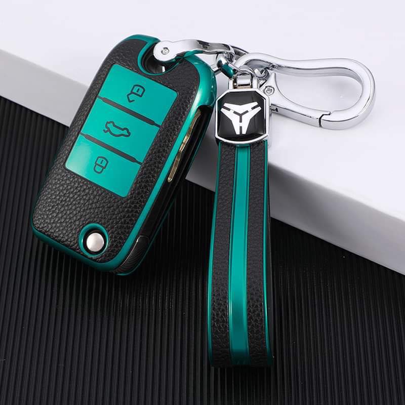 Ốp khóa xe MG ,MG ZS, MG HS - Chất liệu Da TPU