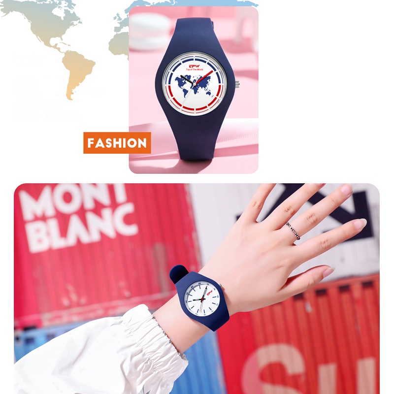 Đồng hồ thời trang TPIV đeo tay mặt tròn dây đeo  silicol thời trang cho nữ | WebRaoVat - webraovat.net.vn