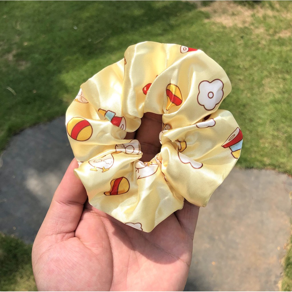 Dây Cột Tóc Vải Scrunchies Cute Duck