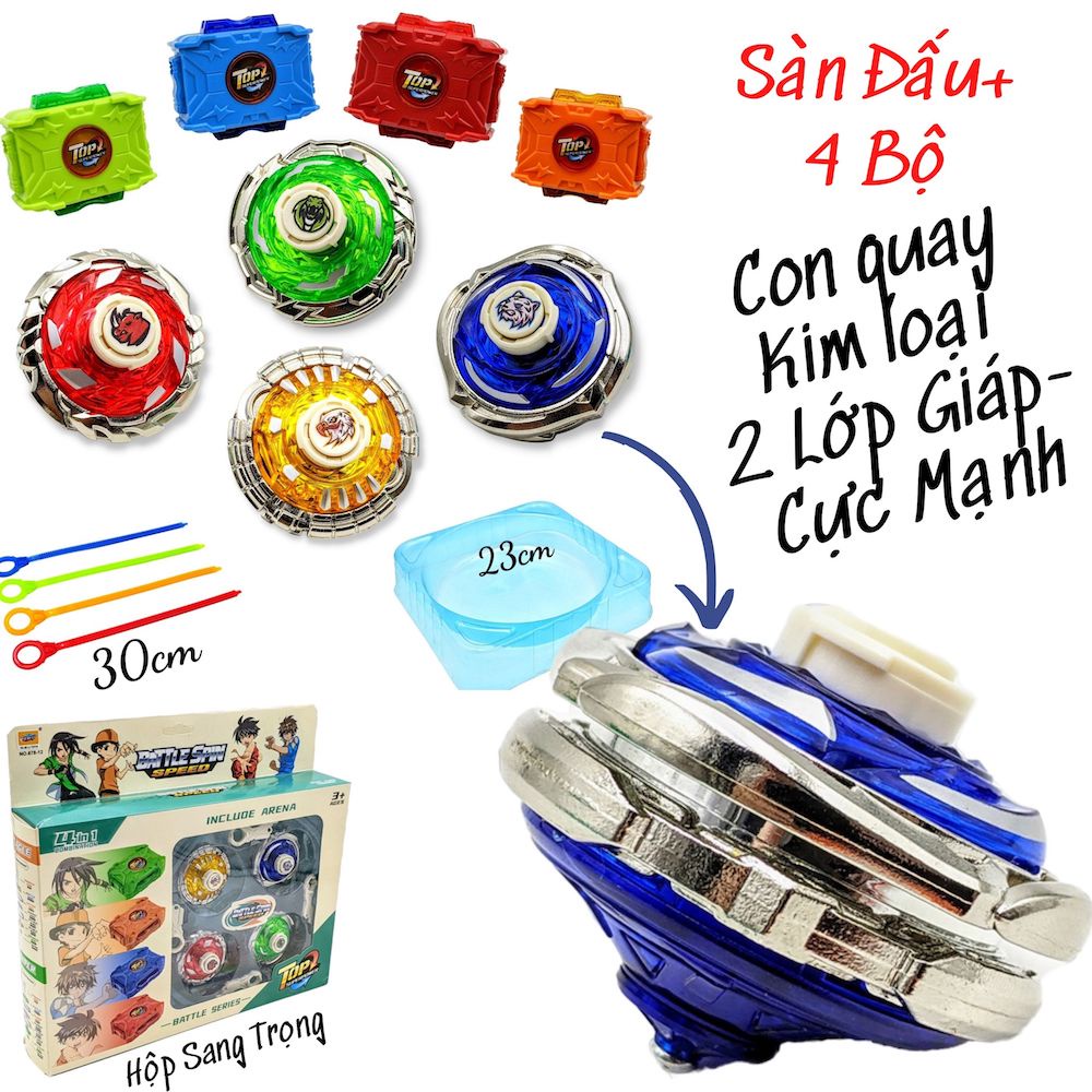 2 Bộ Con Quay BEYBLADE BRUST Có Tay Cầm + Mâm Đấu Lớn [NHIỀU MẪU]