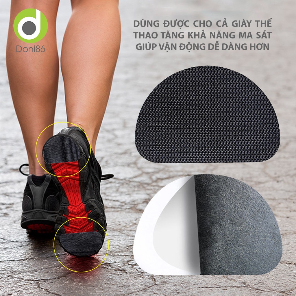 2 Miếng dán cao su dùng cho đế giày cao gót, giày tây công sở chống trơn trượt, mài mòn dùng cho nam và nữ - DOPK270