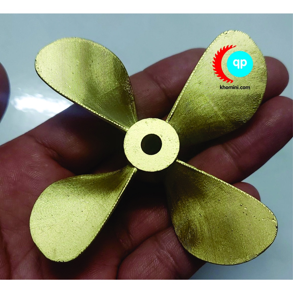 Chân Vịt Mô Hình 4 Cánh, 5cm, Thuận, Nghịch, Tàu mô hình điều khiển RC
