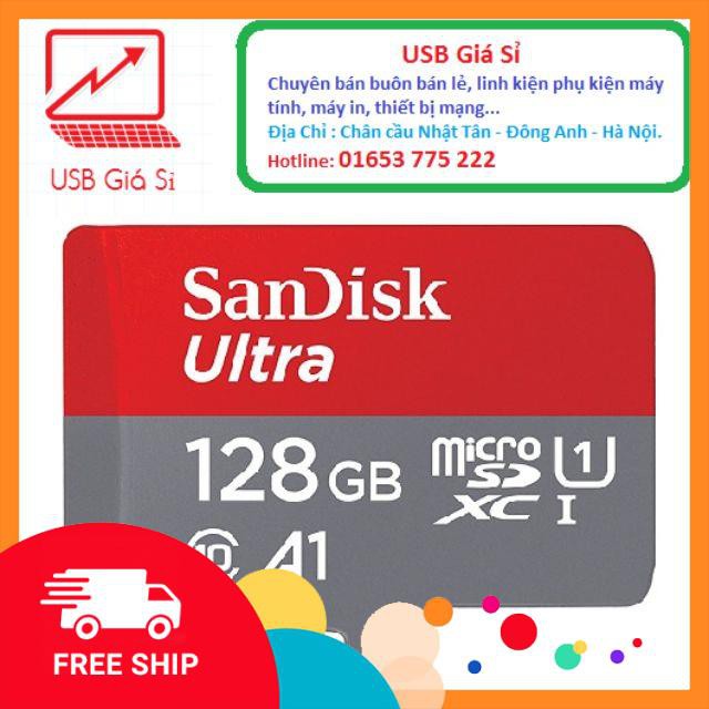 THẺ NHỚ 128GB Sandisk Ultra Micro SDXC (Class 10) 100Mb/s A1