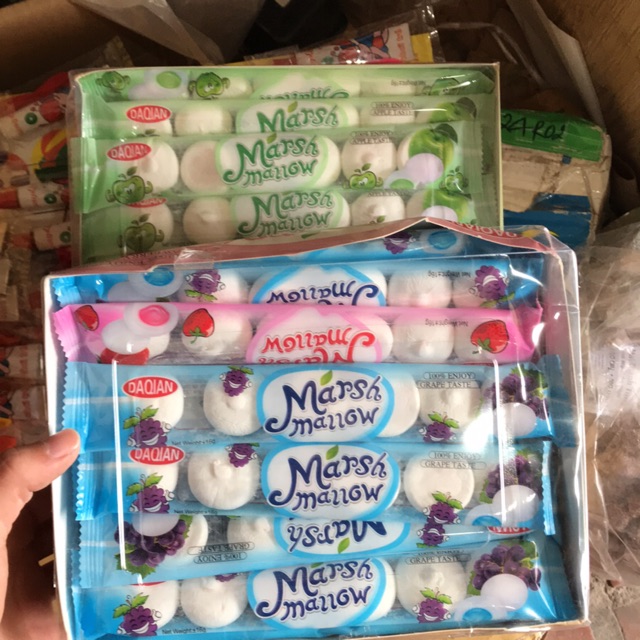 Kẹo marsh mallow bánh bao(30 gói)