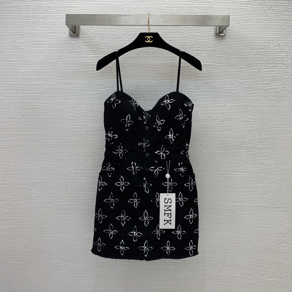 Váy hai dây nữ thời trang cao cấp SMFK phong cách gợi cảm, thu hút